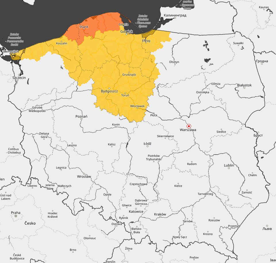 NOWE OSTRZEŻENIA METEOROLOGICZNE