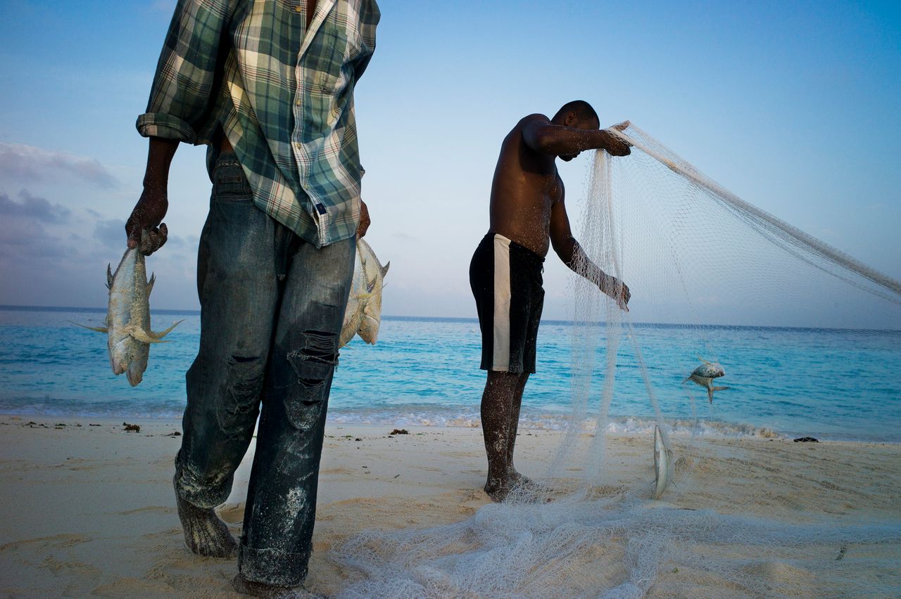 Rybacy na Zanzibarze.