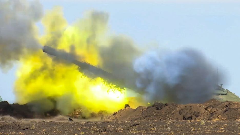 2S19 Msta-S self-propelled howitzers involved in special military operation in UkraineRussian Defence Ministry / TASS / Forumarmed forces, artillery, battle, crew, equipment, shellfire, category_code_war
