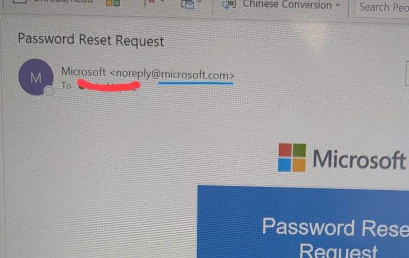 "rnicrosoft" zamiast "microsoft"
