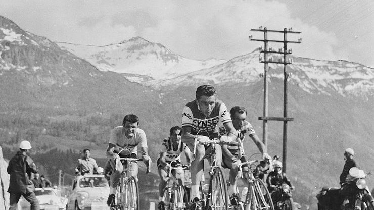 Charly Gaul w trakcie Giro