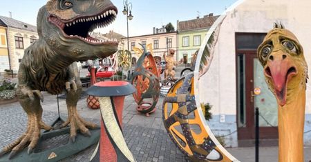 Niezwykłe rzeźby w samym centrum Nowego Sącza. Czy na stałe?