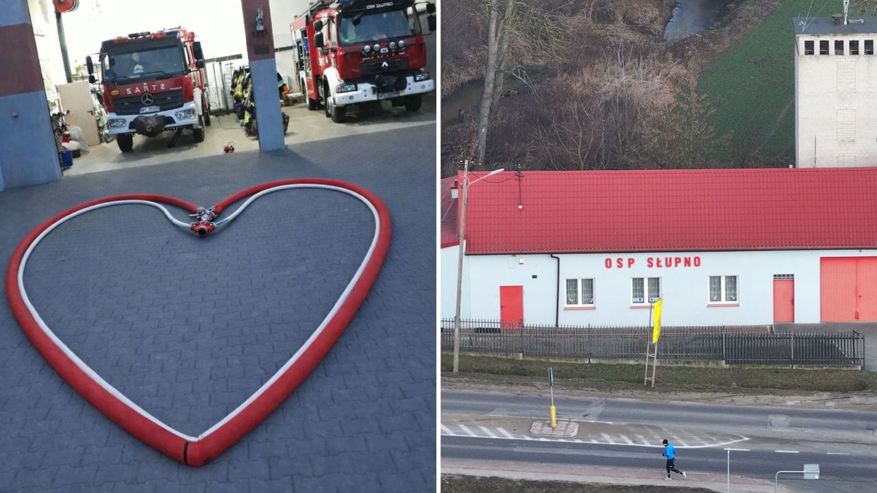 Walentynkowe serce strażaków z OSP Słupno!