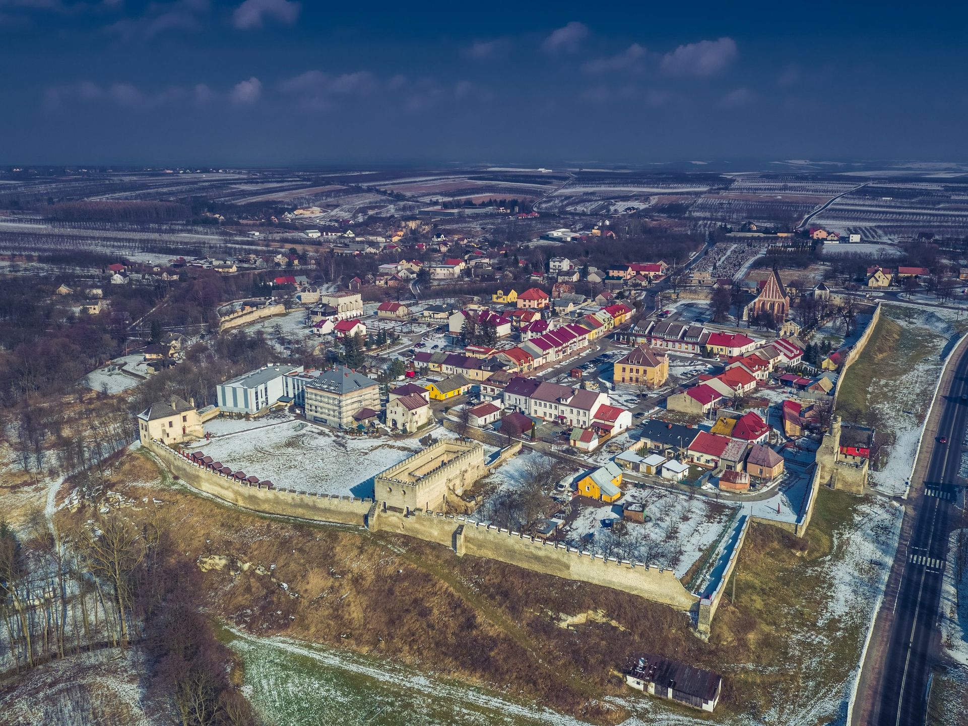 Szydłów z lotu ptaka