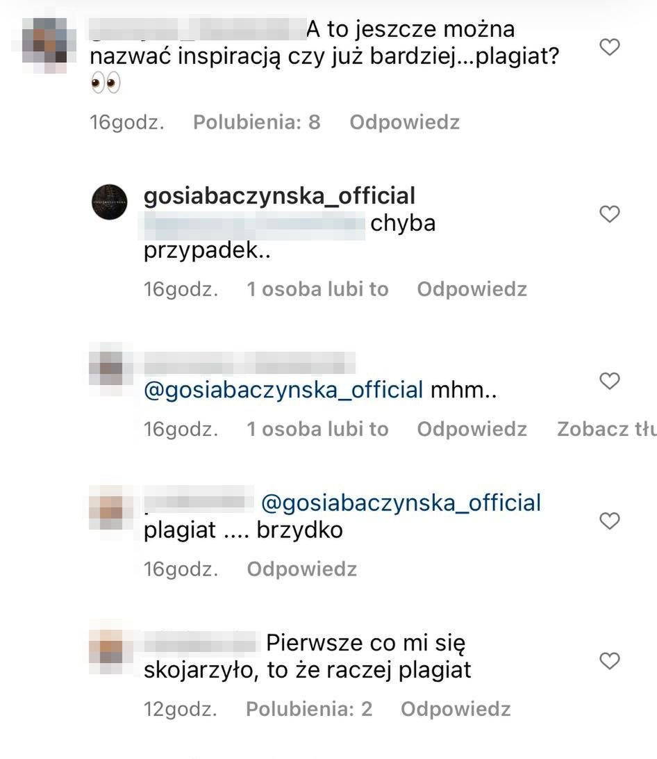 Komentarze oburzonych fanów Gosi Baczyńskiej