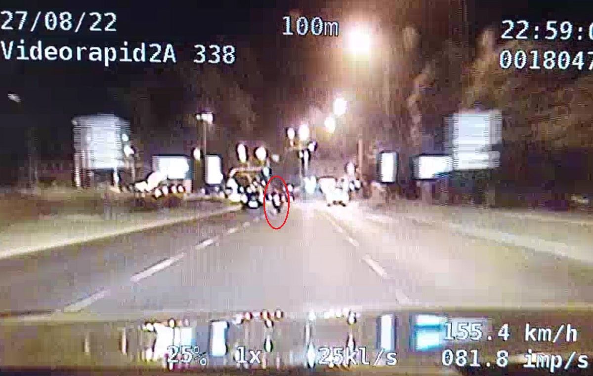 Nocny pościg za motocyklistą ulicami Lublina