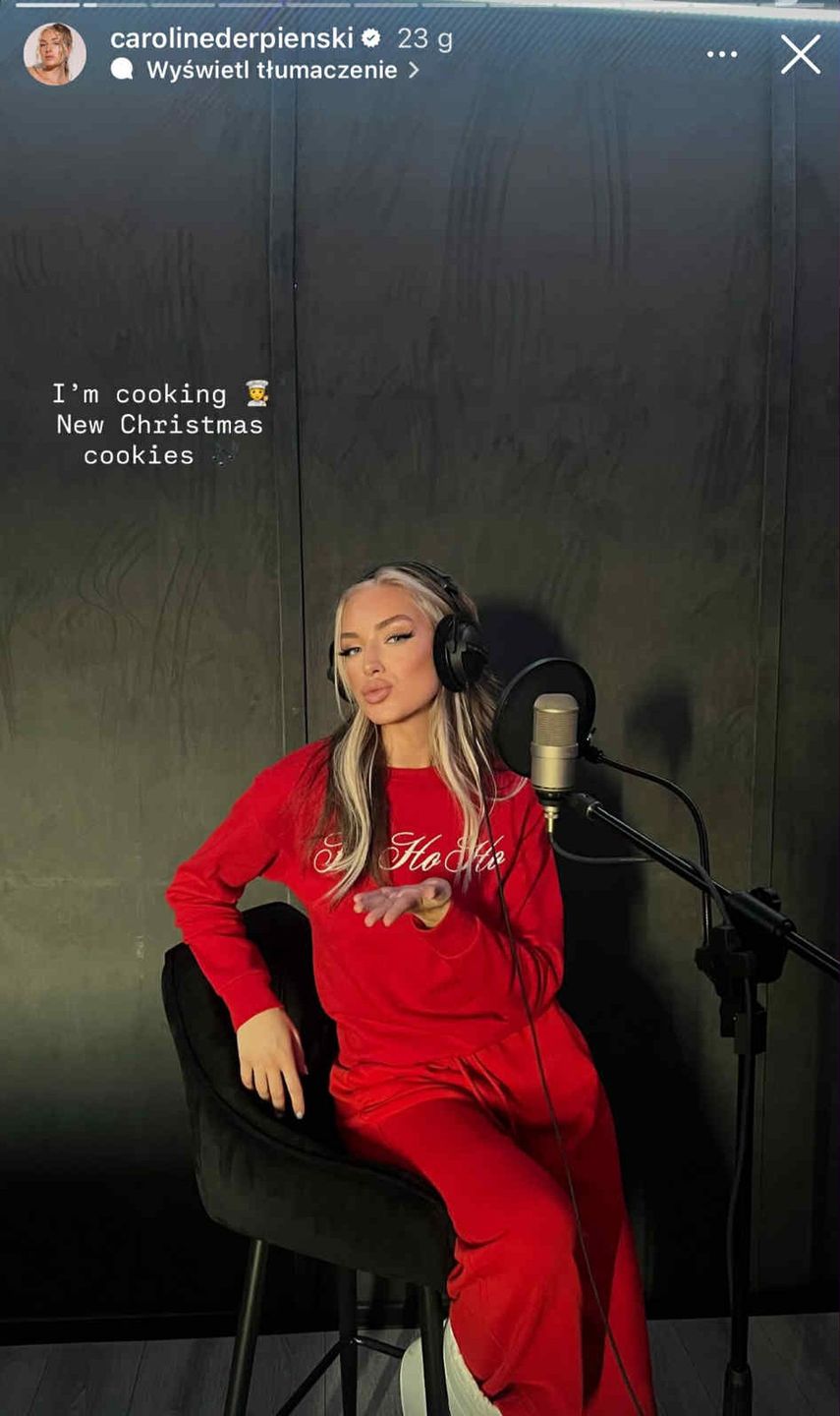 Caroline Derpienski nagrywa nowy świąteczny singiel