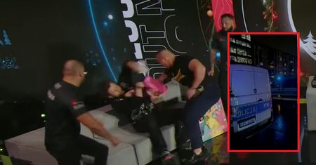 Dostał w twarz w programie na żywo. Po chwili przyjechała policja