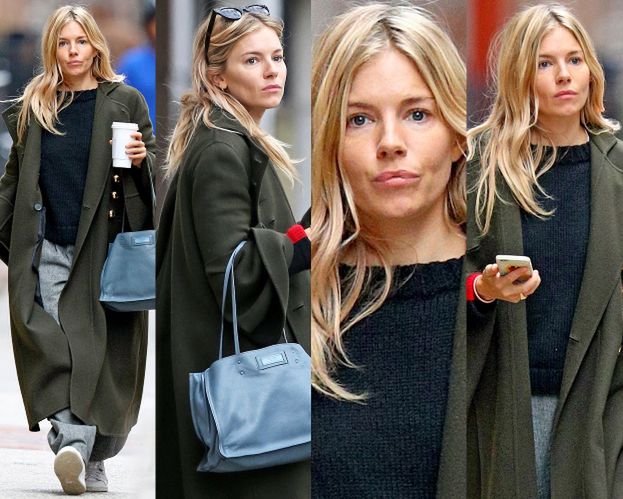 #TRENDY: Sienna Miller w długim płaszczu