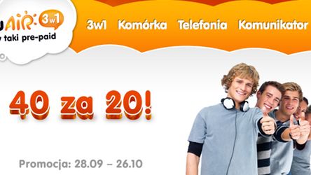 40 za 20 w GaduAIR 1