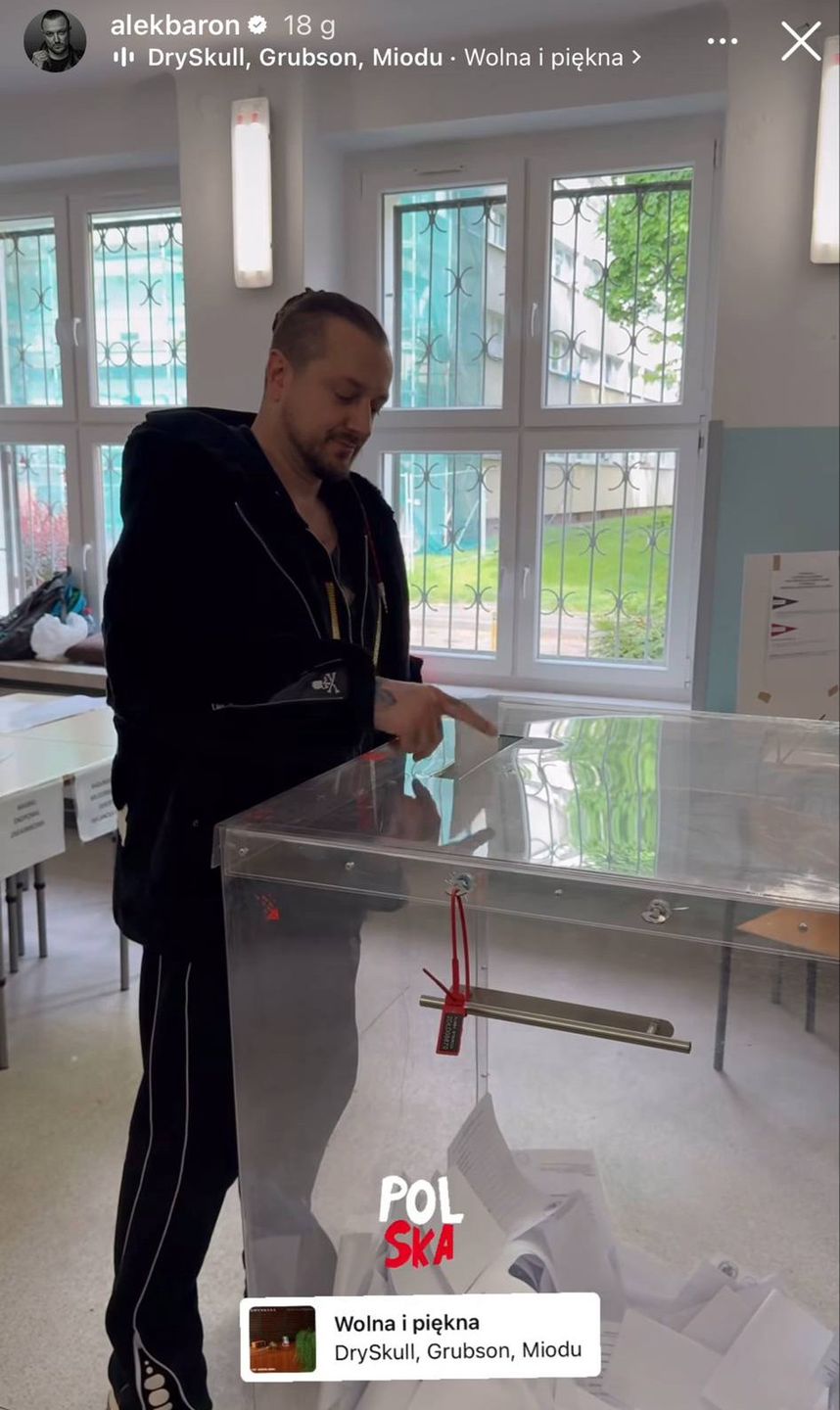 Sandra Kubicka i Baron pomaszerowali razem na wybory 