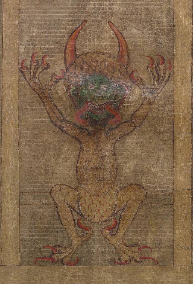 Codex Gigas - Słynny portret diabła