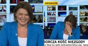 "Kość niezgody" ubawiła dziennikarkę. Dostała NAPADU ŚMIECHU na wizji! (WIDEO)