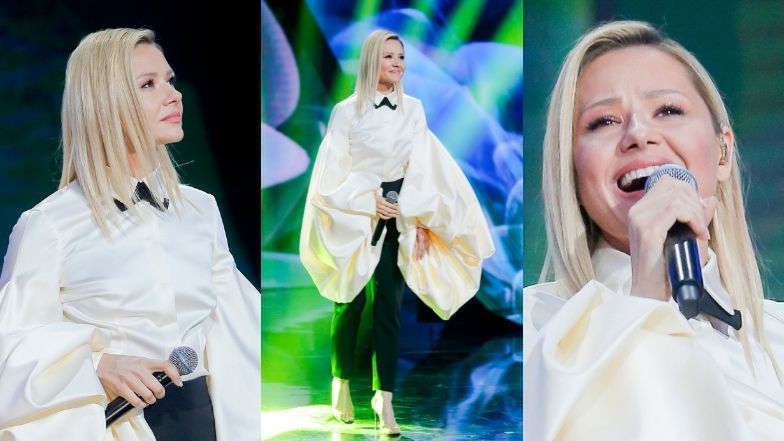 Opole 2021. Anna Karwan podczas koncertu upamiętniającego Krzysztofa Krawczyka