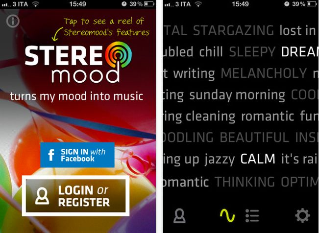 Stereomood dla iOS-a i Androida 2