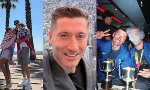 Robert Lewandowski również podsumował rok: RODZINNE chwile, sukcesy i Wojciech Szczęsny puszczający dymka... (ZDJĘCIA)
