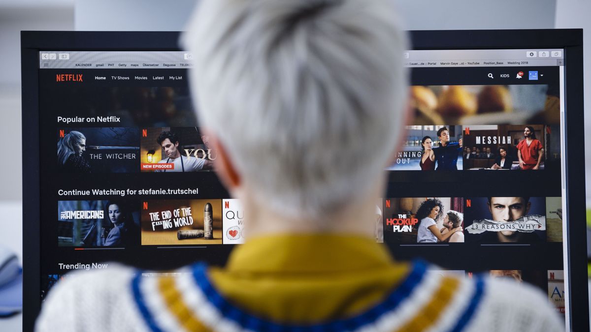 Berlin, Germany - January 03: A woman looks at Netflix in the office at her desk on January 03, 2020 in Berlin, Germany. (Photo by Thomas Trutschel/Photothek via Getty Images)
