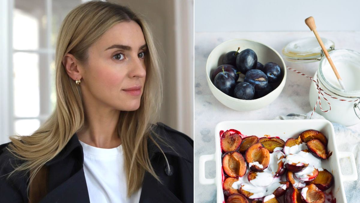 Kasia Tusk podzieliła się przepisem na śniadanie ze śliwkami