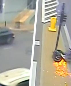 Wjechała motocyklem wprost pod auto. Groźne zderzenie w centrum Lublina