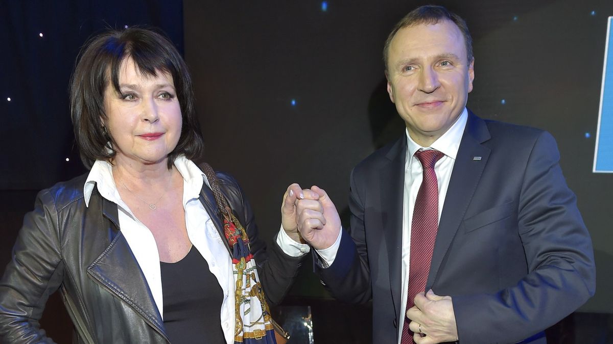 Elżbieta Jaworowicz i Jacek Kurski