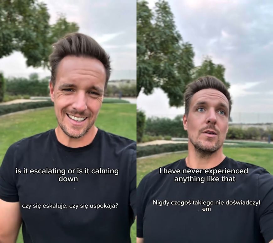 Max Gloeckner nadaje prosto z Dubaju