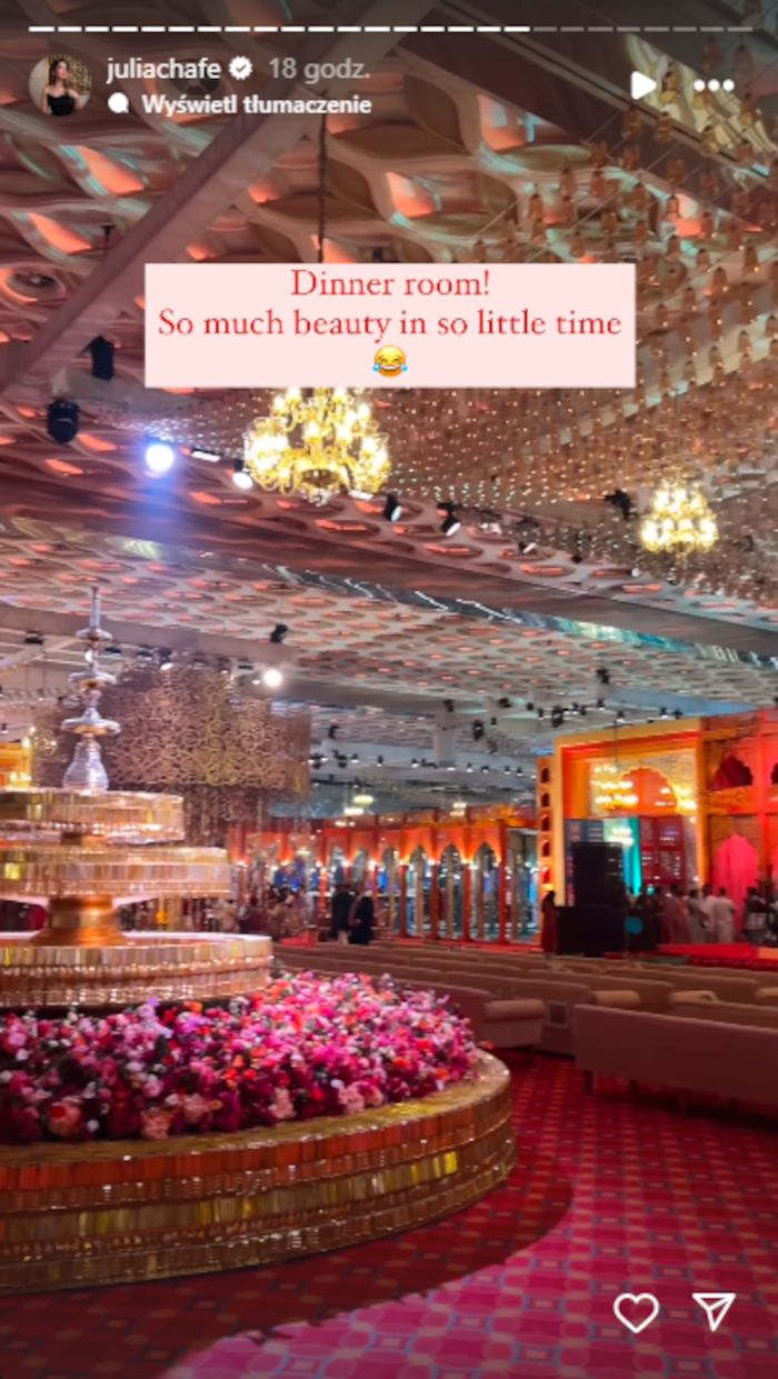 Influencerka pokazuje, jak wyglądał ślub syna najbogatszego człowieka Azji