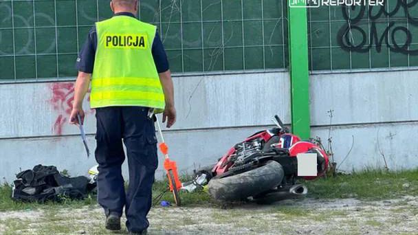 wypadek motocyklisty