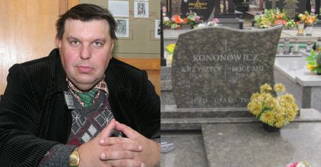 Tuż przed pogrzebem na grobie Kononowicza pojawiła się tablica