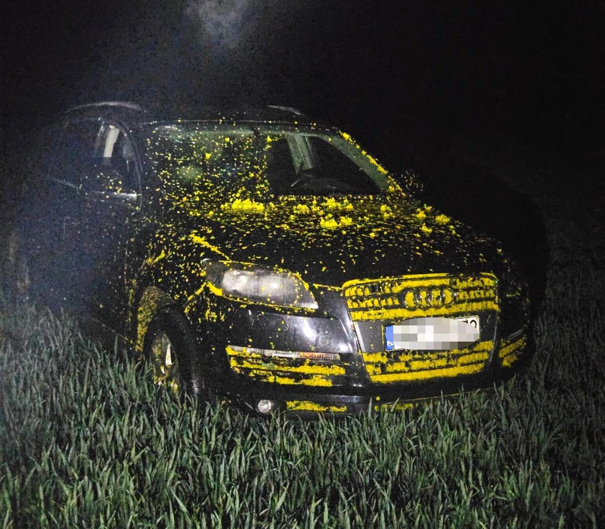 Fałszywa kradzież Audi pod Wyszkowem. Policja szybko odkryła prawdę!