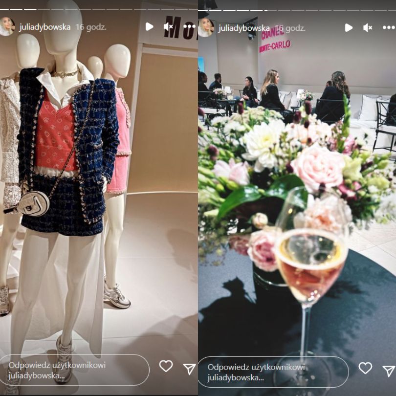 Julia Dybowska pozuje na evencie z mamą i torebką Chanel