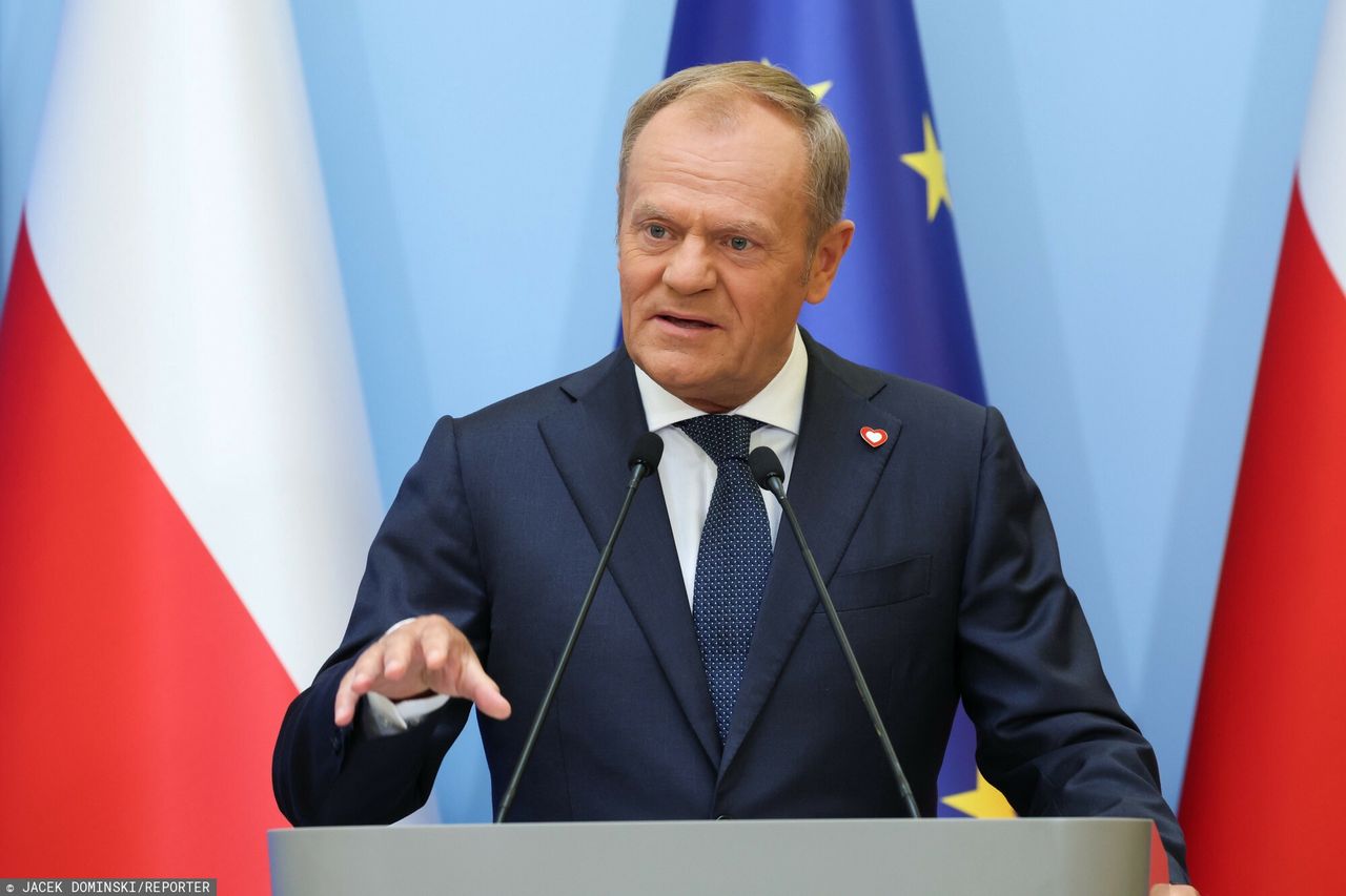 KPRM: rząd przyjął projekt ustawy budżetowej na 2025 r. Na zdj. premier Donald Tusk