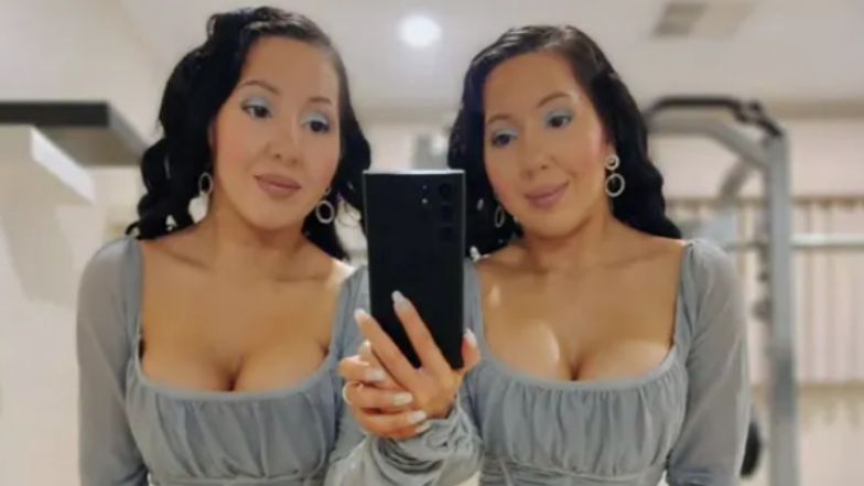 The twin girls have the same partner.