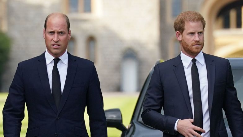 Prince Harry and Prince William keep their distance at uncle's funeral