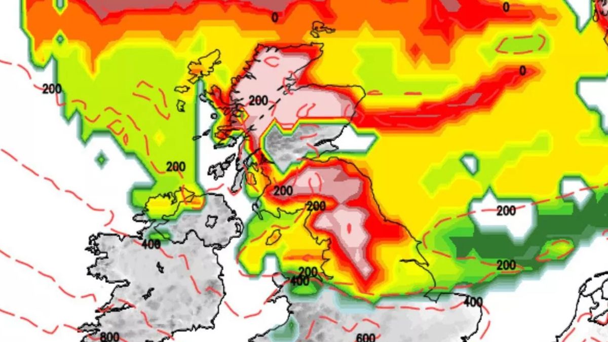 "Mapy grozy" zwiastują śnieżyce w Wielkiej Brytanii.