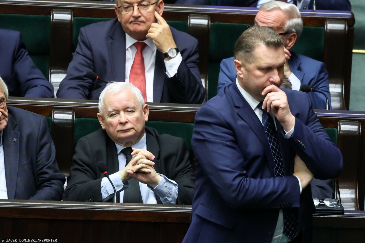 Jarosław Kaczyński i Przemysław Czarnek