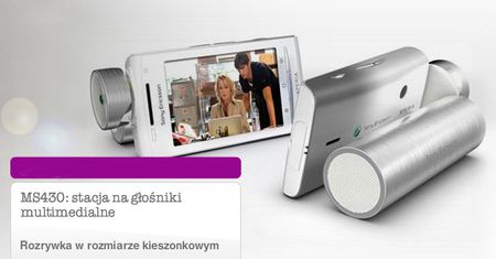 Sony Ericsson MS430 – niekonwencjonalny głośnik