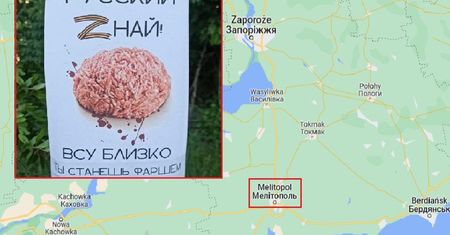 Ukraińcy rozwieszają takie kartki w okupowanym Melitopolu