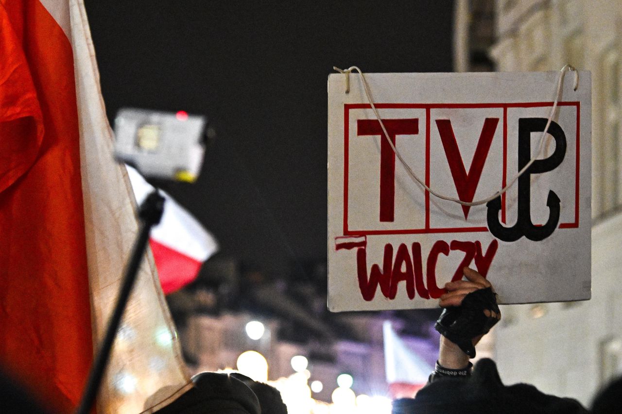 Protest ws. TVP.