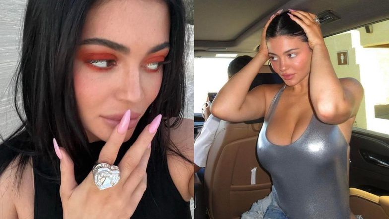 Kylie Jenner wygrzewa się na słońcu w biustonoszu z nadrukiem nagich piersi (ZDJĘCIA)