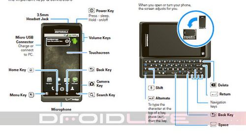 Motorola Droid 2 - premiera w sierpniu, instrukcja obsługi już u nas! 1