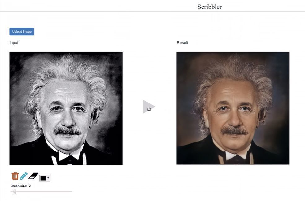 Adobe Scribbler pokoloruje czarno-białe portrety w kilka sekund 1