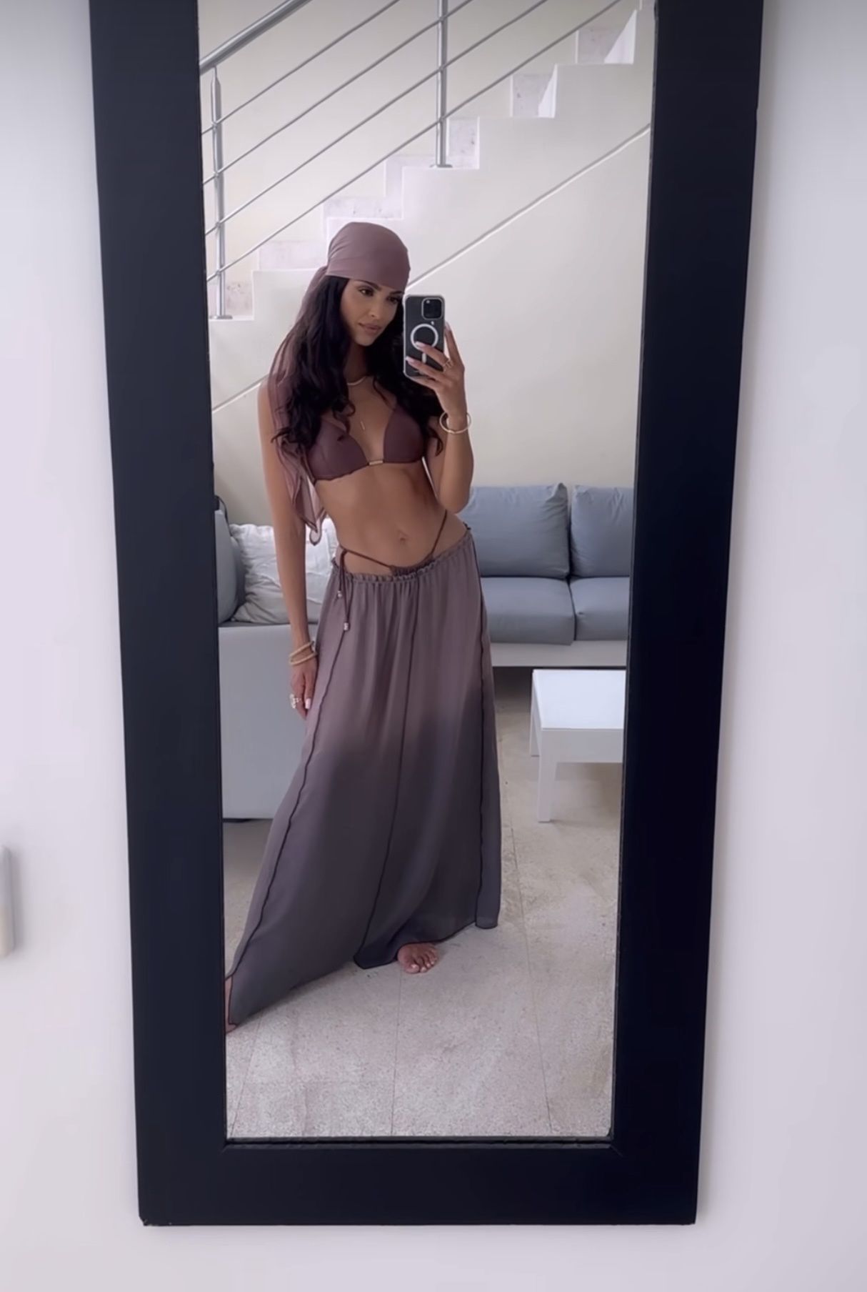 Klaudia El Dursi połączyła różne odcienie brązu 
Instagram/klaudia_el_dursi