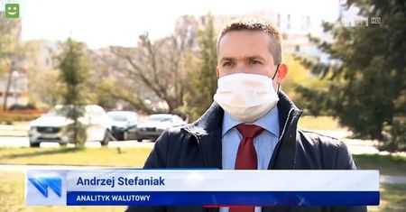 Kontrowersje wokół "Wiadomości" TVP. Czy ekspert miał prawdziwą maseczkę?