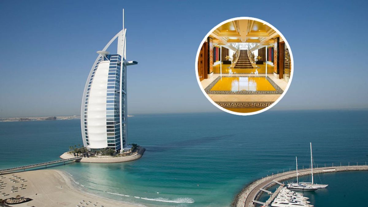 United Arab Emirates - Dubai - Tourism - Burj al Arab Hotel
Burj al Arab Hotel seen from the Jumeirah Beach Hotel. (Photo by robert wallis/Corbis via Getty Images)
robert wallis
water:CB1, architecture:CB1, luxury:CB1, beach:CB1, nobody:CB1, Burj al-Arab:CB1