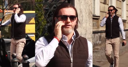 Samotny Majdan lansuje się na mieście z telefonem i audi