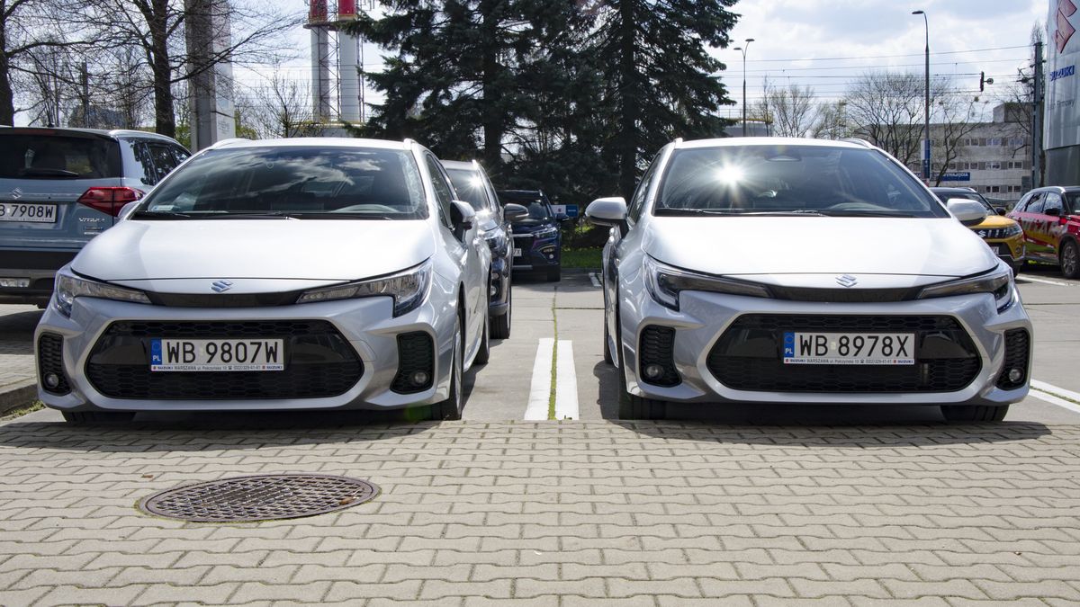 Suzuki Swace przed (z lewej) i po liftingu (z prawej)