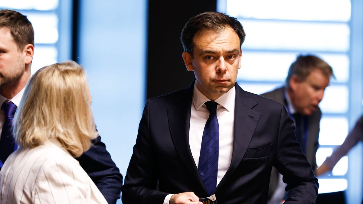 Andrzej Domanski, Poland's finance minster, during an Economic and Financial Affairs Council (ECOFIN) meeting in Luxembourg, on Friday, June 20, 2025. The EU faces the threat of 50% levies on nearly all its exports to the US when a deadline set by Trump expires on July 9. Photographer: Simon Wohlfahrt/Bloomberg via Getty Images