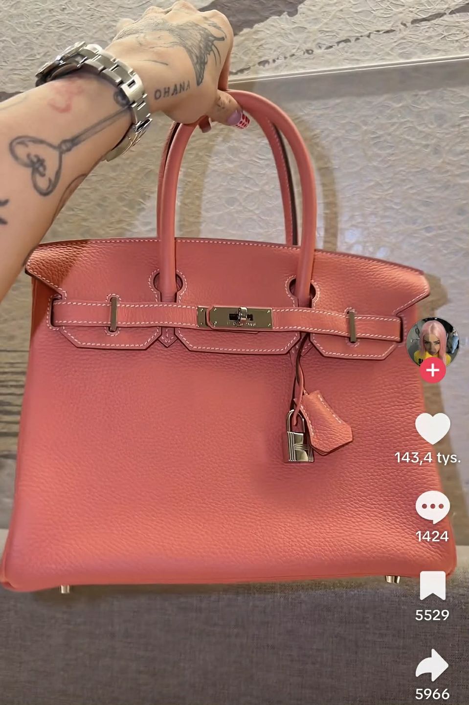 Fagata kupiła torebkę Birkin