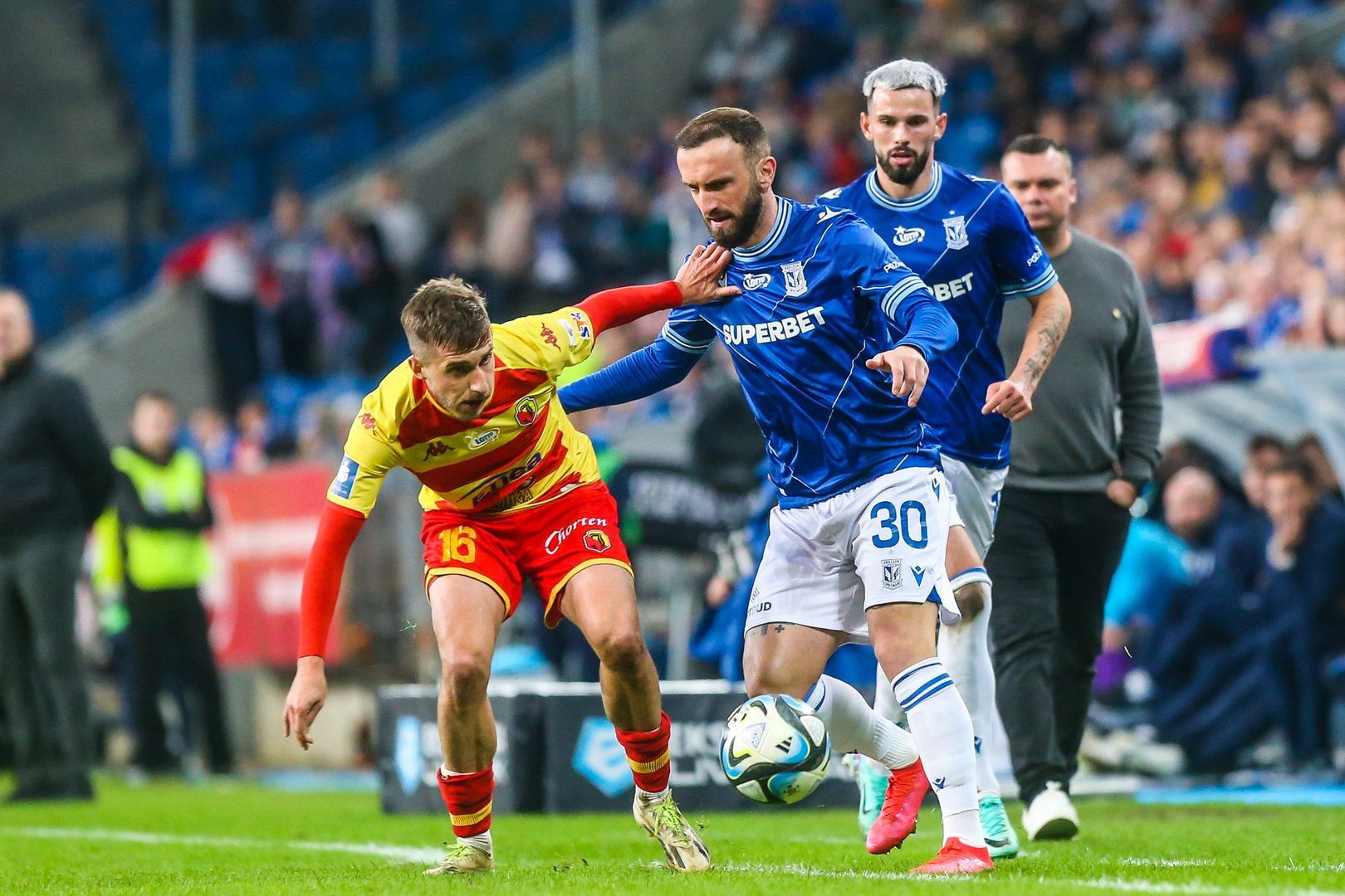 PILKA NOZNA , EKSTRAKLASA , LECH POZNAN - JAGIELLONIA BIALYSTOK