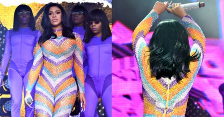 Monstrualne pośladki Cardi B próbują wydostać się z ciasnego kombinezonu (ZDJĘCIA)